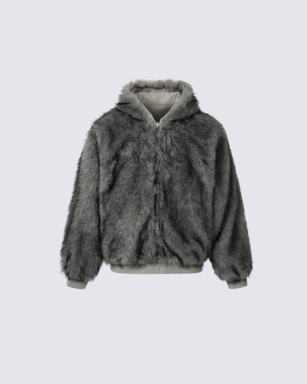 American High-Street Reversible Fleece Flight Jacket