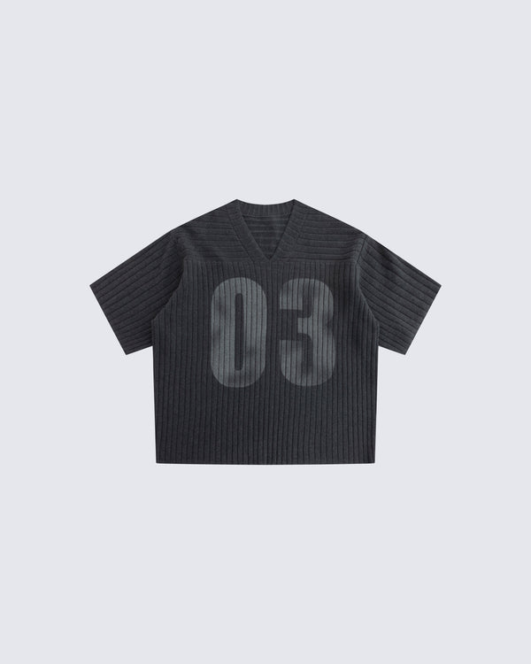 Retro Character V-Neck Sweater