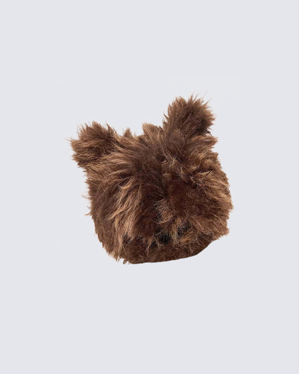 Autumn Winter Bear Ear Plush Hat