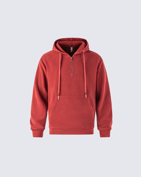 Half-Zip Fleece Hoodie