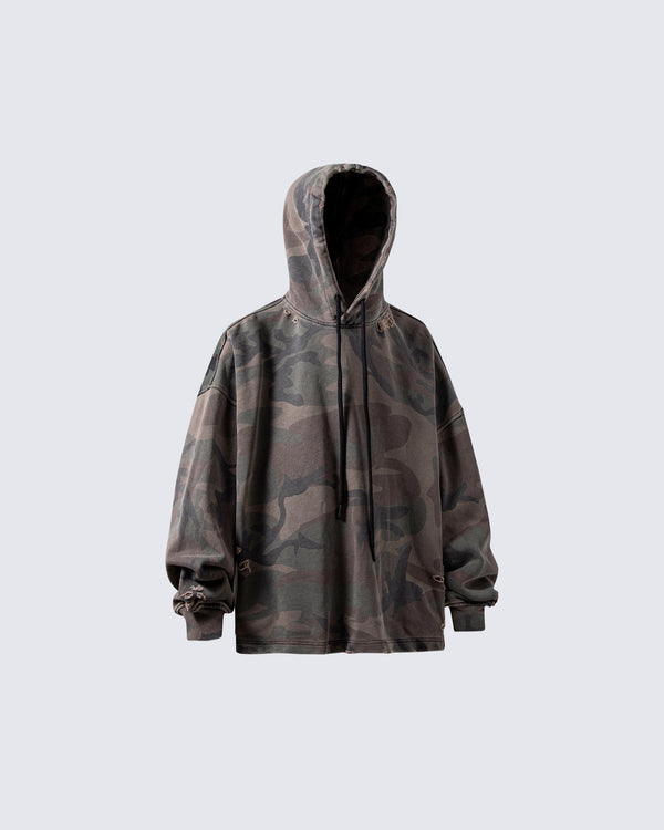Camouflage Nirvana Graphic Hoodie