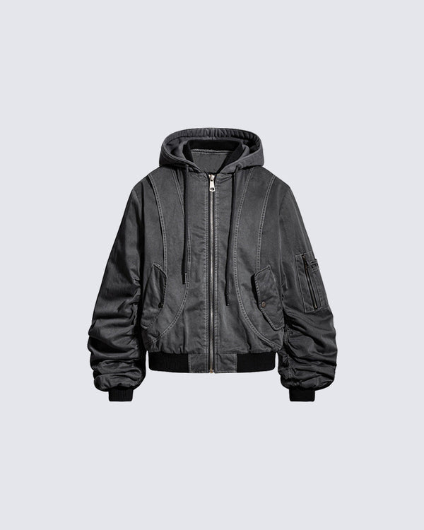Winter Padded Thick Hooded Jacket