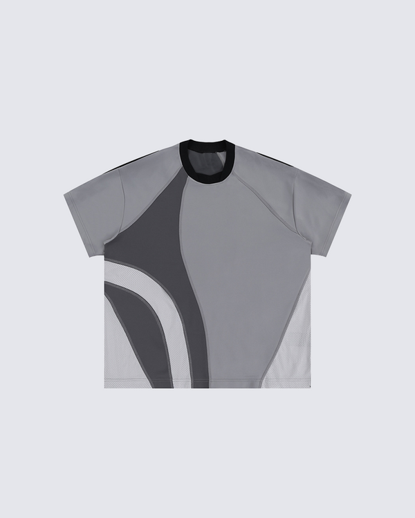 KIIKIO Modern Mesh Panel Sports T-Shirt for Active Lifestyle