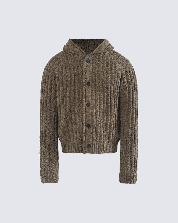 Casual Streetwear Button-Up Sweater