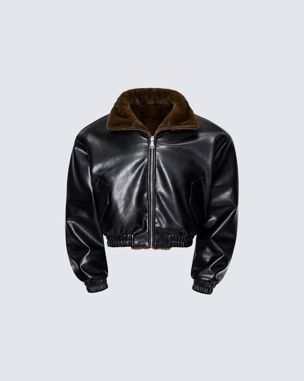 Reversible Luxury Faux Fur Jacket