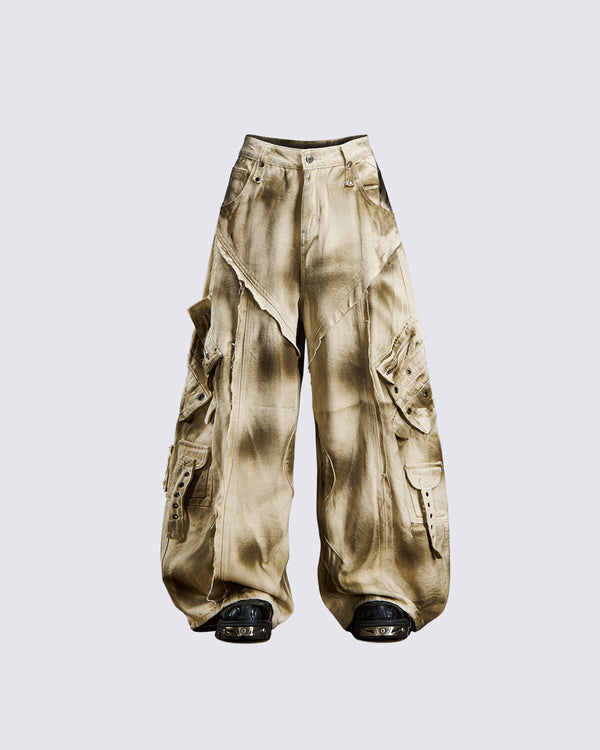 Heavy Washed Ink Workwear Jeans