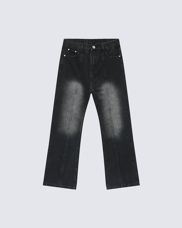 High Street Washed Gradient Bootcut Jeanss