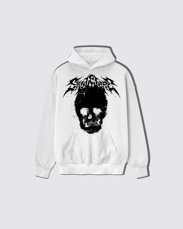Skull Graphic Oversized Hoodie