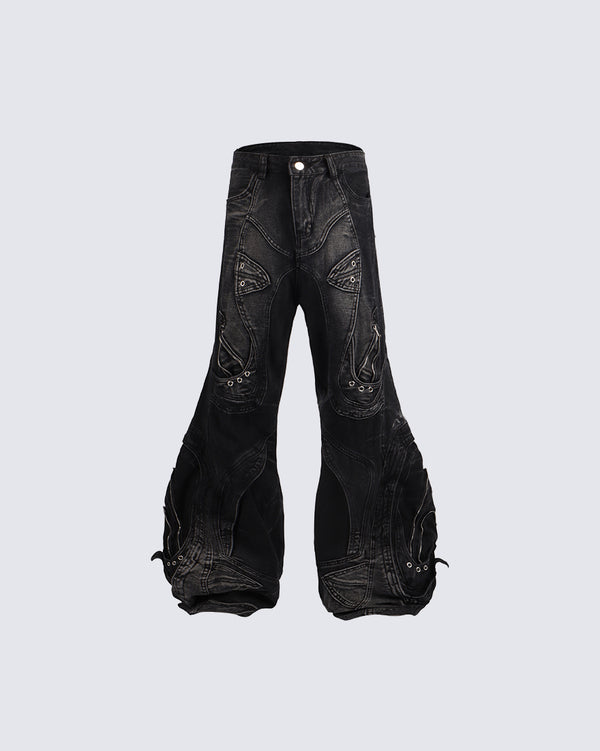 American High-Street Irregular Design Cargo Pants