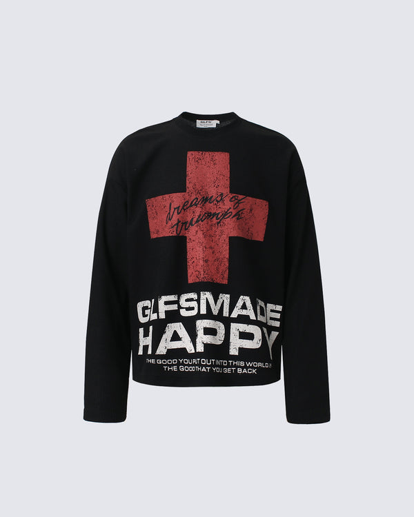 Dark Streetwear Gothic Long Sleeve T-Shirt