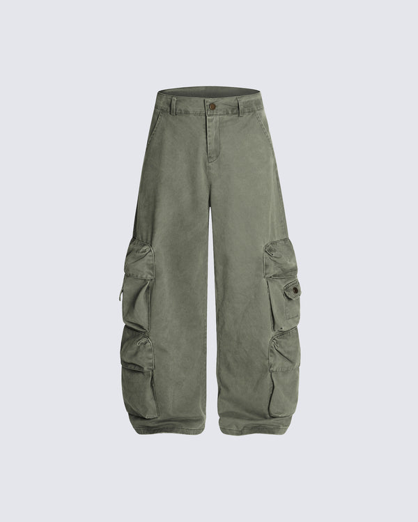 Vintage Paratrooper Washed Scimitar Cargo Pants