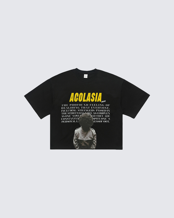 “ACOLASIA” Graphic Statement Oversized Tee