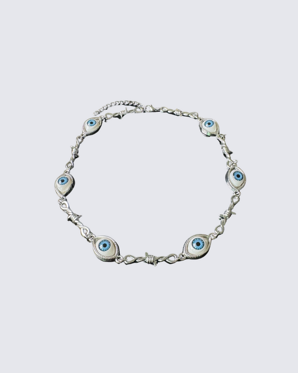 Evil Eye Silver Necklace