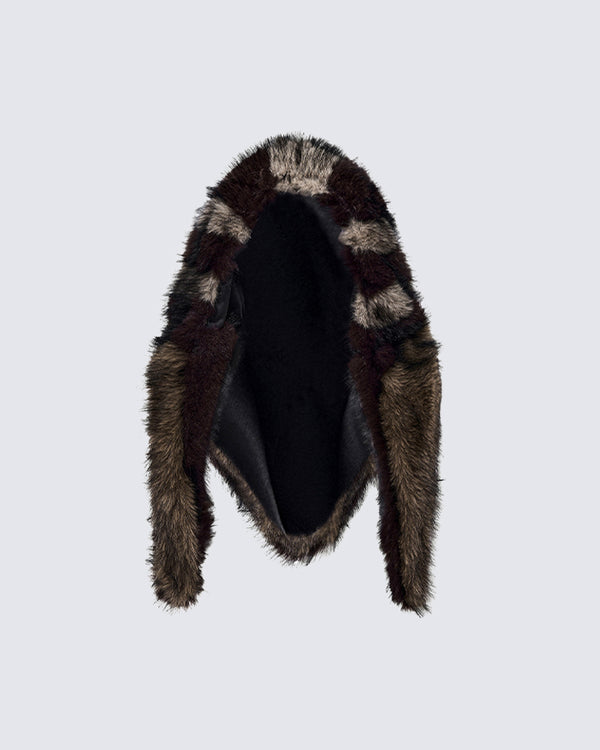 Faux Mink Fur Warm Trapper Hat