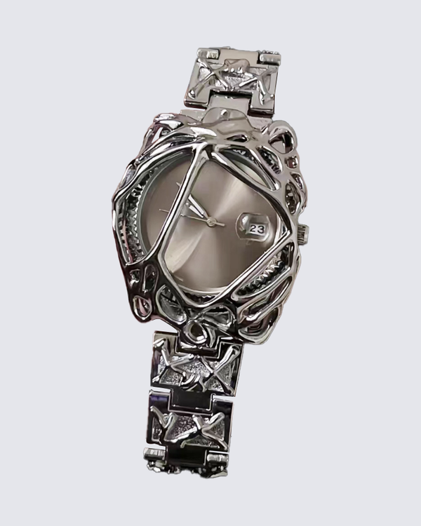 Y2K Abstract Metal Frame Watch