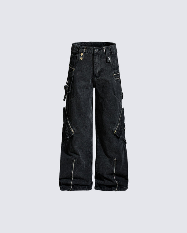 Winter New Multi-Zip Cargo Pants