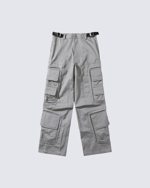 Multi-Pocket Loose Cargo Pants