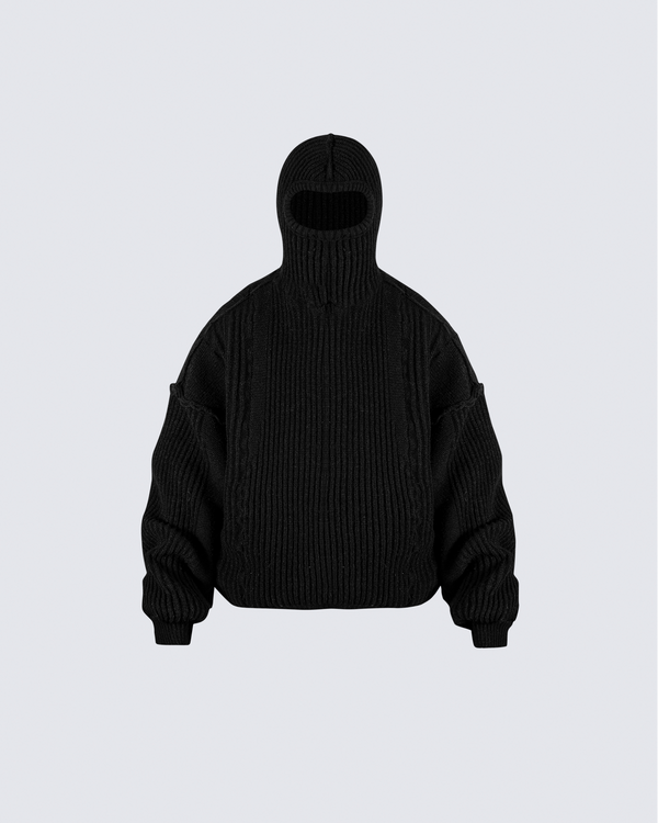 Knit Balaclava Sweater