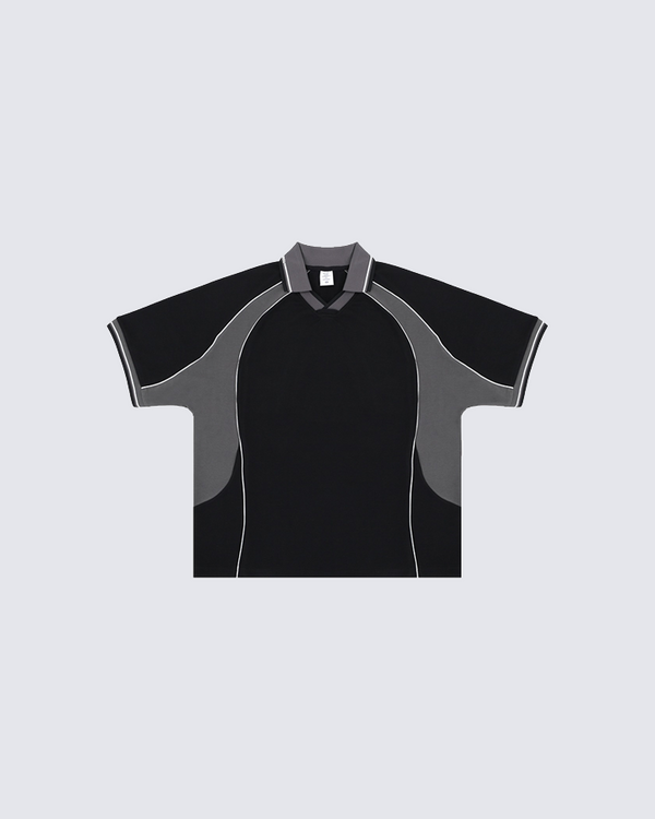 Colorblock Mesh Polo Shirt
