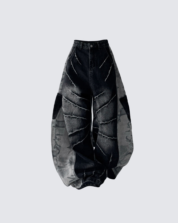 Lightning Camo Washed Blade Jeans