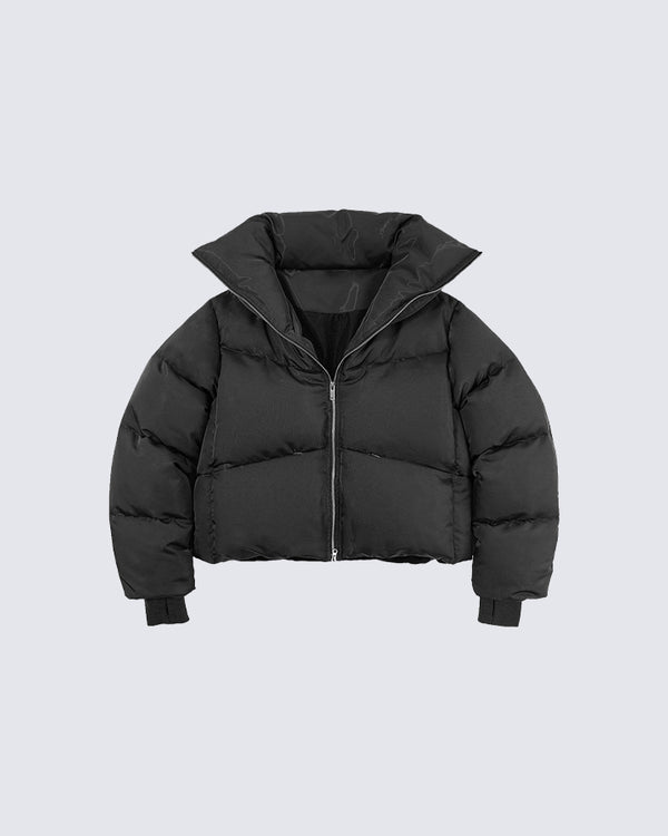 Stand Collar Short Down Jacket