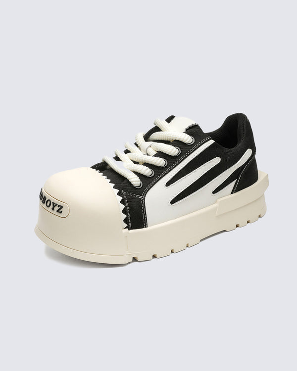 Chunky Toe-Cap Canvas Sneakers