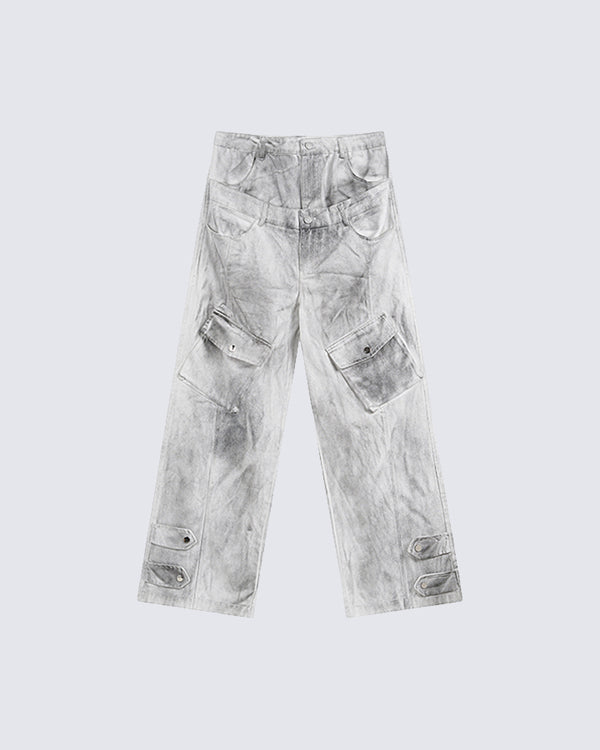 Vintage Distressed Cargo Pants