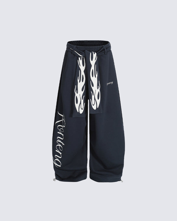 American High Street Casual Sports Joggers – Loose Fit Sweatpants