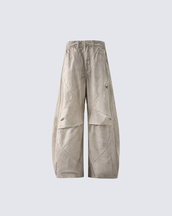 American Distressed Wrinkled Deconstructed Scimitar Jeans