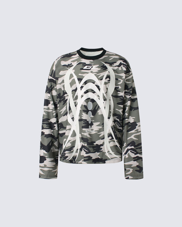 American Camo Long T-shirt