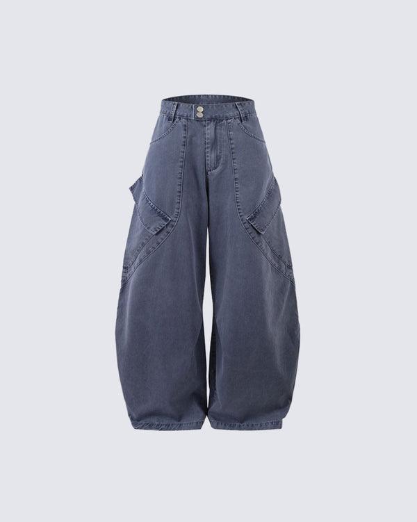 American Vintage Cargo Pants – Wide Leg Loose Fit Trousers