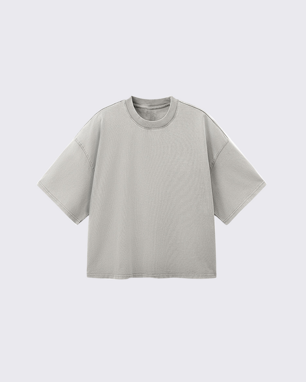 Oversized Plain Cotton T-Shirt - Unisex Streetwear Basic Tee