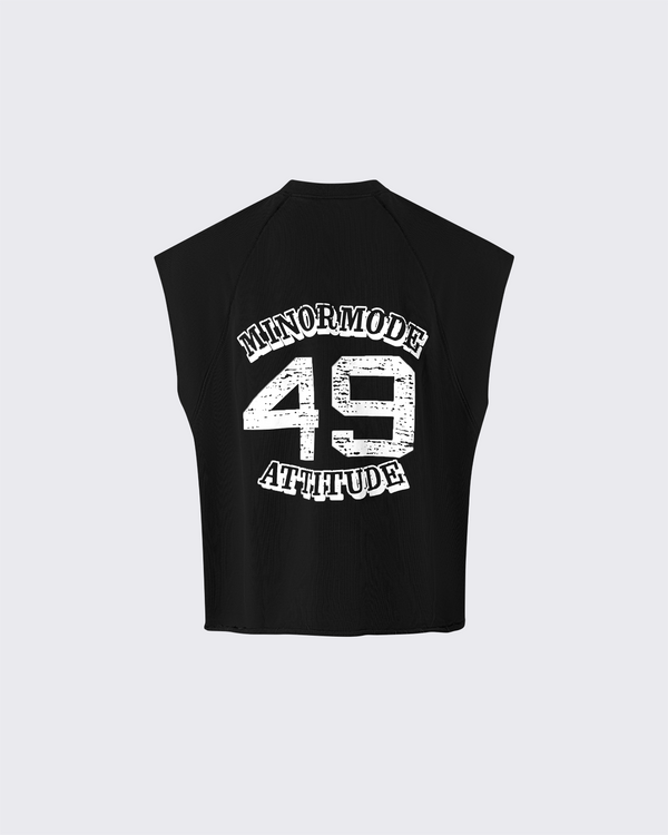 Sleeveless Vintage Graphic Cotton T-Shirt