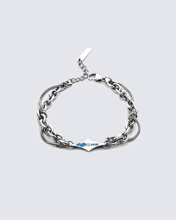 KIIKIO titanium steel lava wrap bracelet with a stylish design and durable material, perfect for bold streetwear fashion.