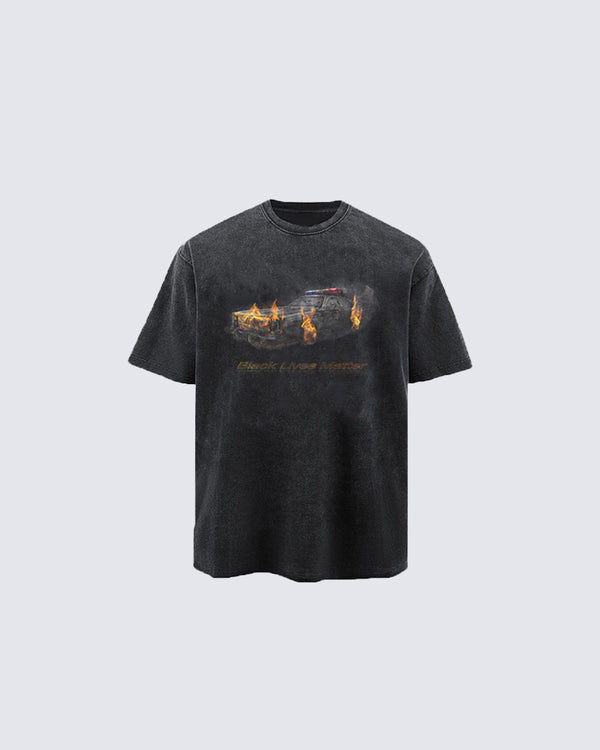 Distressed Racing Graphic Tee