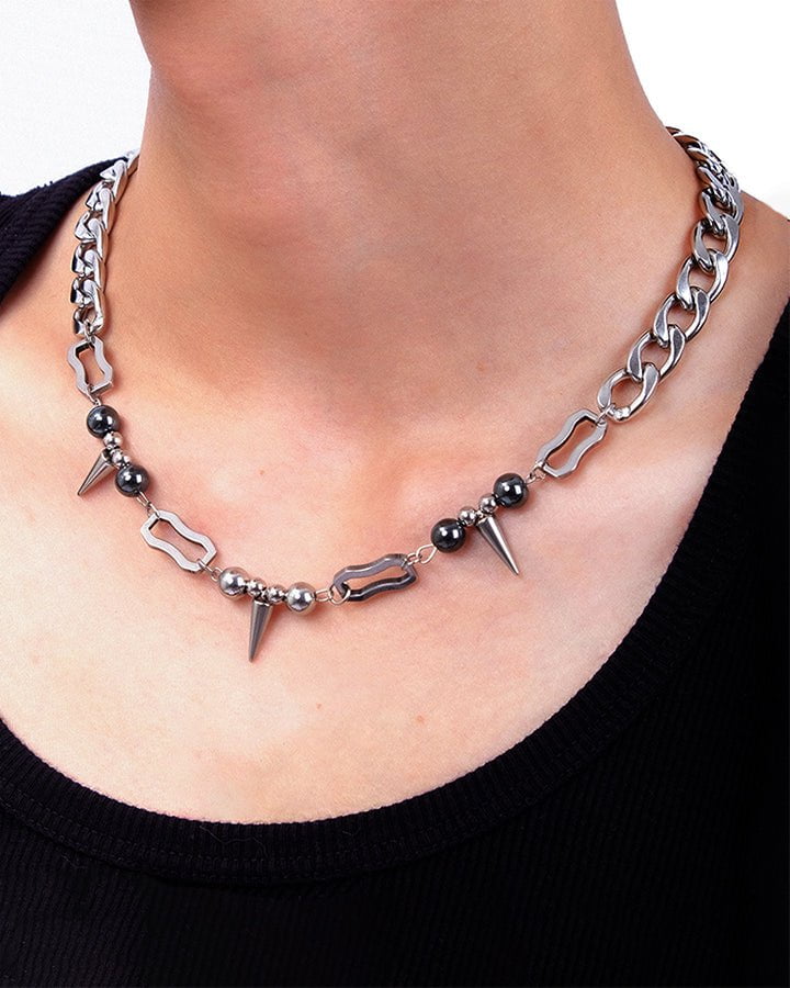 Chain Punk Style Punk Style Metal Chain Necklace โ KIIKIO
