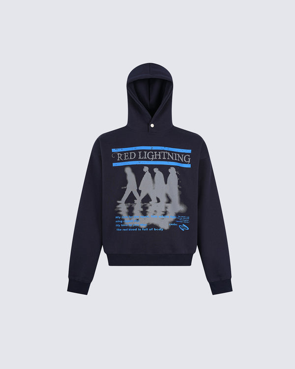 American Vintage Print Hoodie