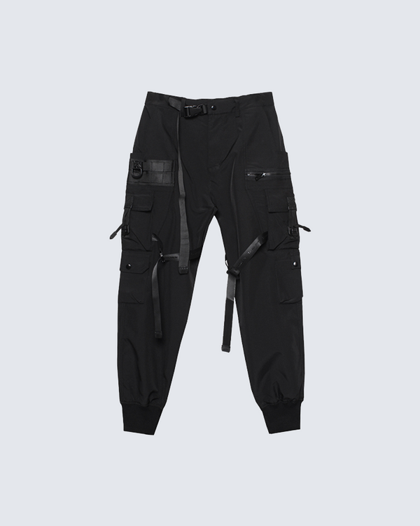 Black Tactical Cargo Joggers