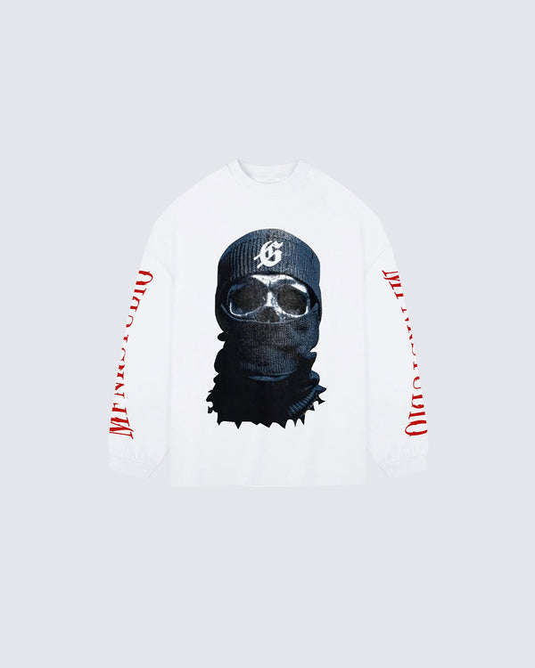 American Street Skull Print Long Sleeve T-Shirt