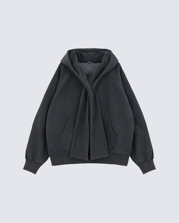 Cross-Tie Fleece Hoodie