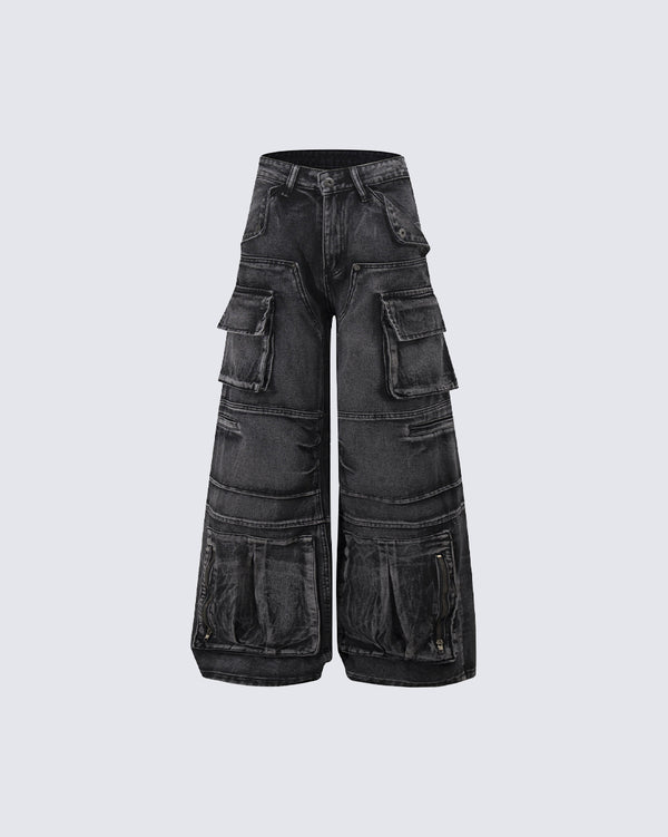 Vintage Deconstructed Patchwork Distressed Denim Jeans