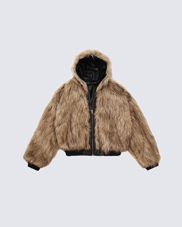 American Retro Reversible Thick Eco PU Leather Jacket