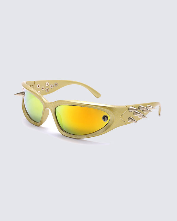 Gothic Thorn Studded Punk Sunglasses