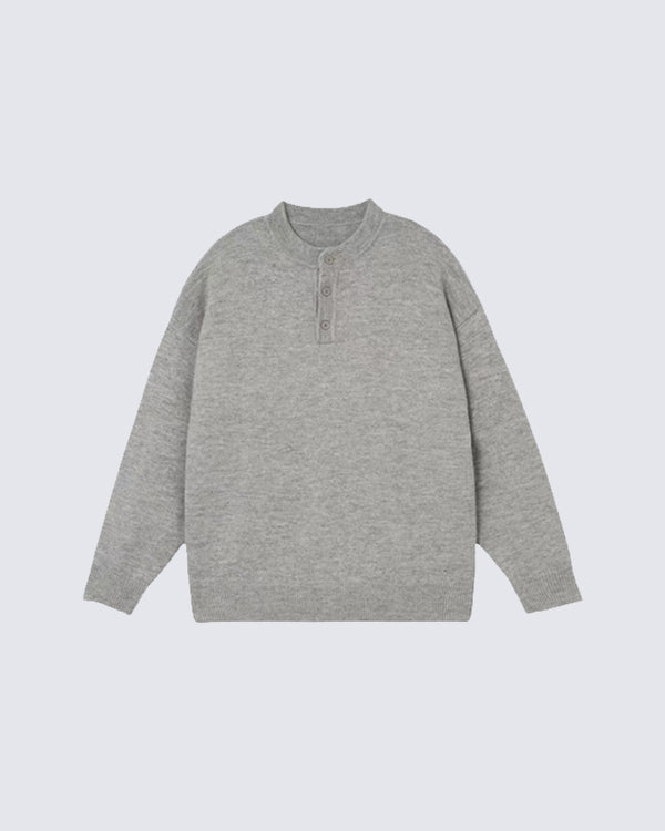 Polo Collar Knit Sweater