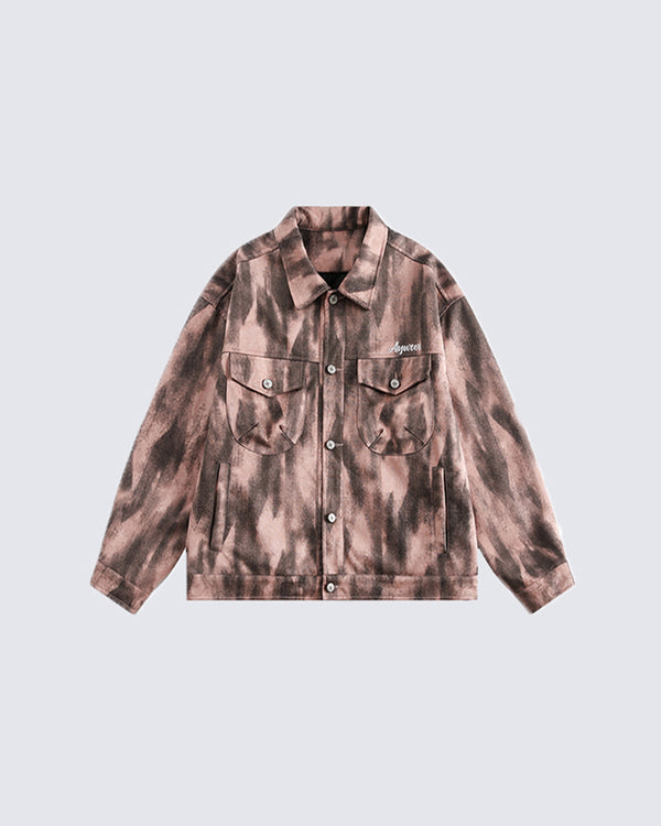 Abstract Camouflage Design Casual Jacket