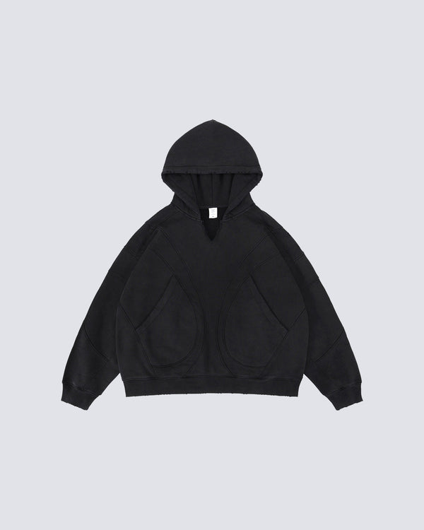 Oversized Panel Design Hoodie