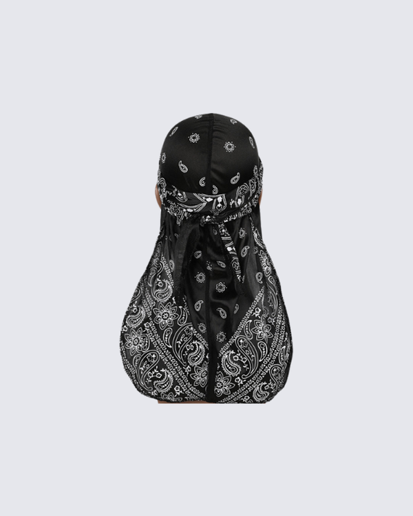 Multi-Color Paisley Satin Du-rag