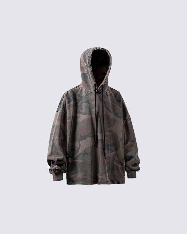 Camouflage Nirvana Graphic Hoodie