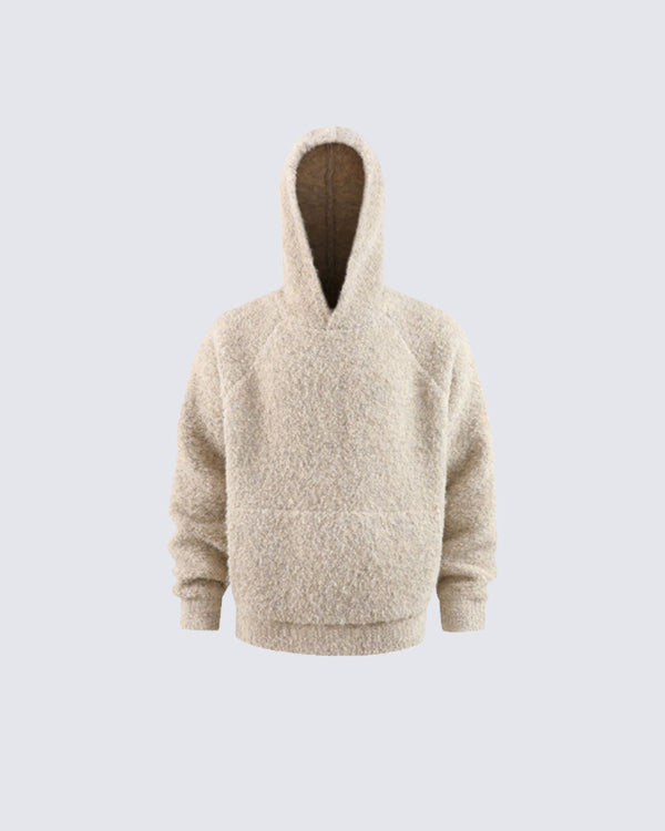 KIIKIO Slouchy Wool Loop Hoodie