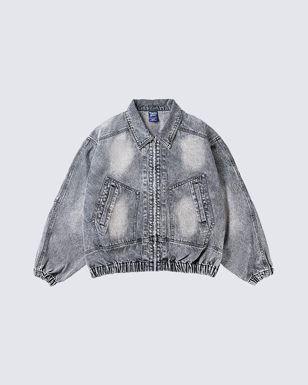 Avant-Garde Patchwork Design Denim Jacket